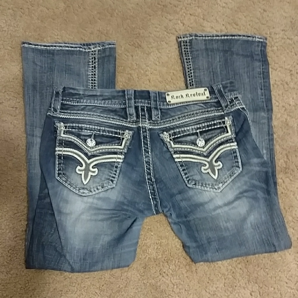 Rock Revival boot cut jeans, size 28